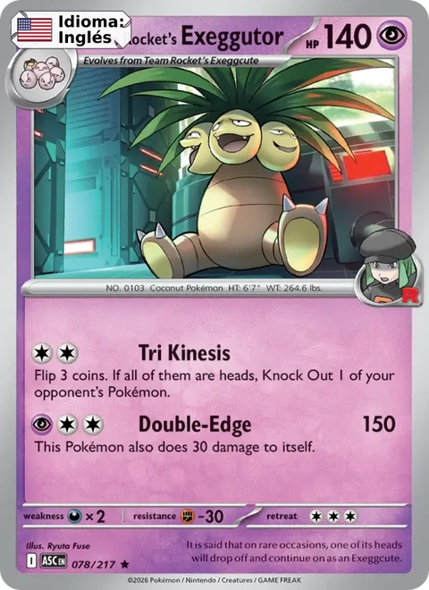 Team Rocket's Exeggutor (078) — Ascended Heroes