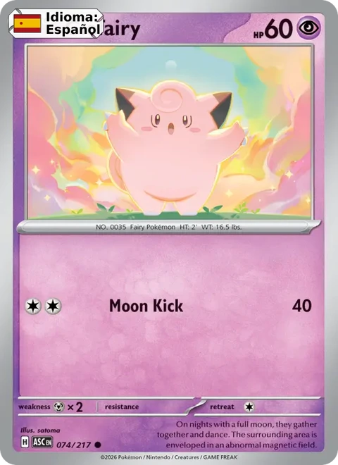 Clefairy (074) — Ascended Heroes