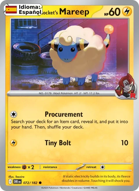 Team Rocket's Mareep (072) — Destined Rivals