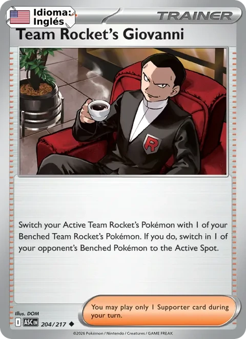 Team Rocket's Giovanni (204) — Ascended Heroes