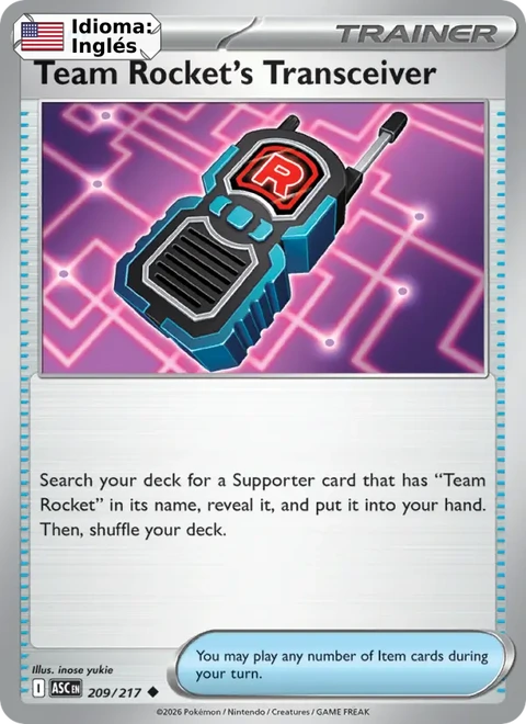 Team Rocket's Transceiver (209) — Ascended Heroes