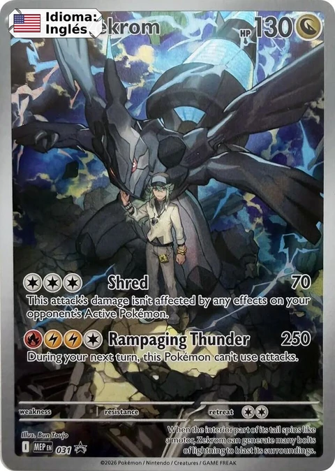 N's Zekrom (031) — MEP Black Star Promos