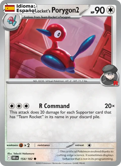 Team Rocket's Porygon2 (154) — Destined Rivals