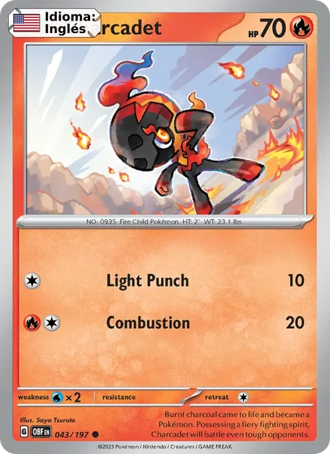 Charcadet (043) — Obsidian Flames
