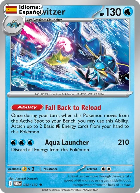 Clawitzer (038) — Mega Evolution