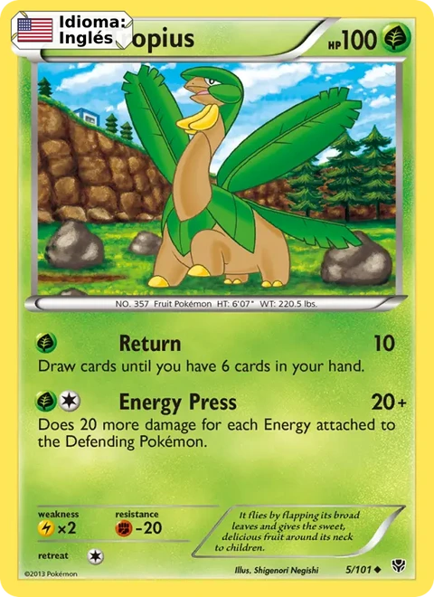 Tropius (5) — Plasma Blast