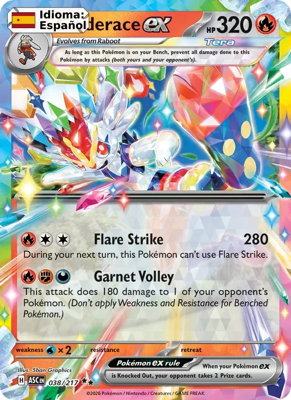 Cinderace ex (038) — Ascended Heroes