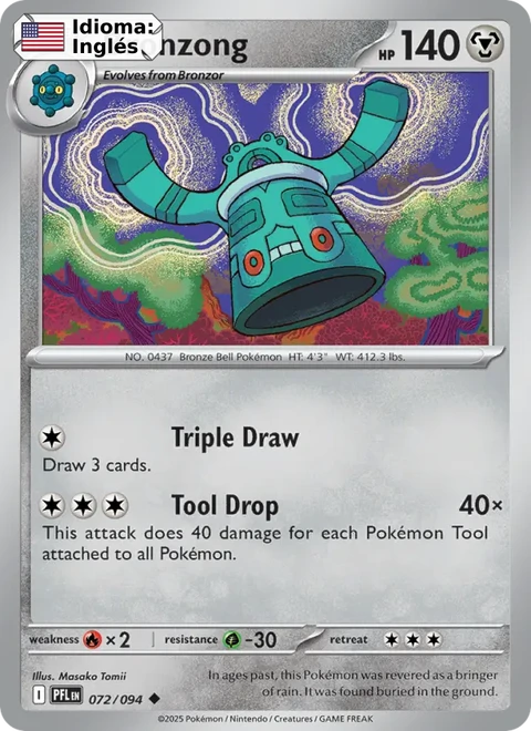 Bronzong (072) — Phantasmal Flames