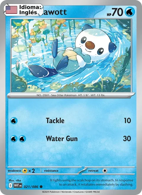 Oshawott (021) — White Flare