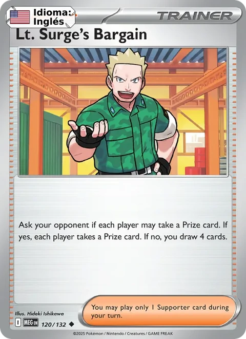 Lt. Surge's Bargain (120) — Mega Evolution