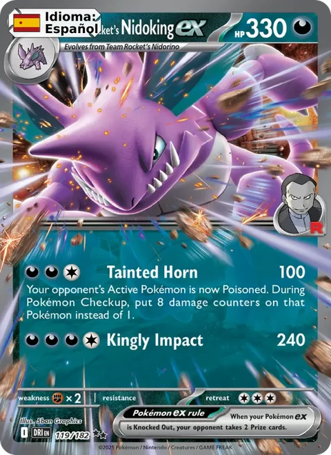 Team Rocket's Nidoking ex (119) — Destined Rivals