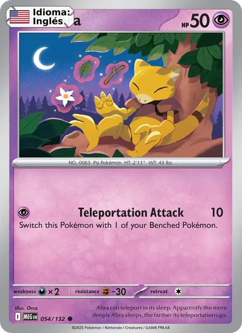 Abra (054) — Mega Evolution