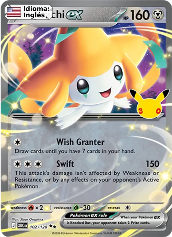 Jirachi ex (102) — 30th Celebration
