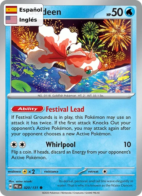 Goldeen (020) — Prismatic Evolutions