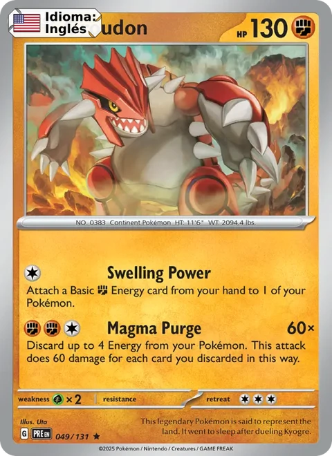 Groudon (049) — Prismatic Evolutions