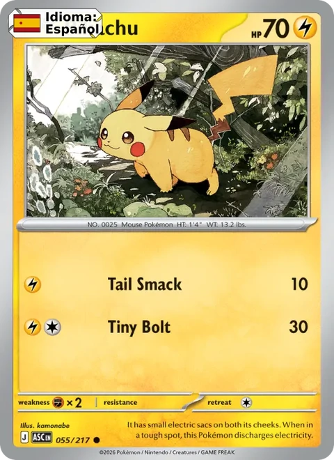 Pikachu (055) — Ascended Heroes