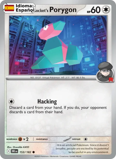 Team Rocket's Porygon (153) — Destined Rivals