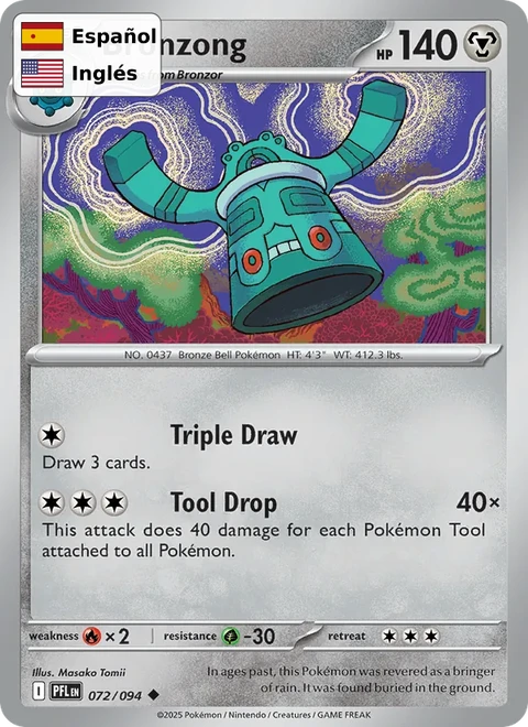 Bronzong (072) — Phantasmal Flames