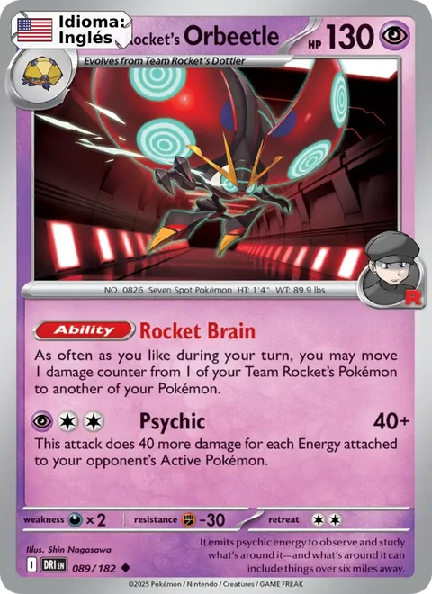 Team Rocket's Orbeetle (089) — Destined Rivals