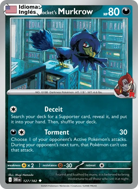 Team Rocket's Murkrow (127) — Destined Rivals
