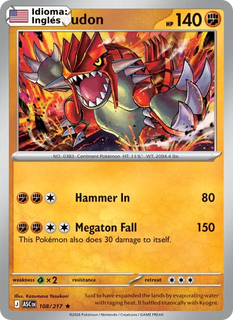 Groudon (108) — Ascended Heroes