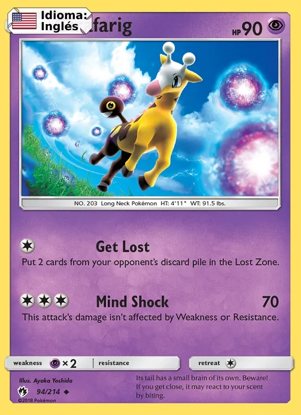 Girafarig (94) — Lost Thunder