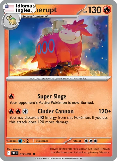 Camerupt (012) — Paldean Fates