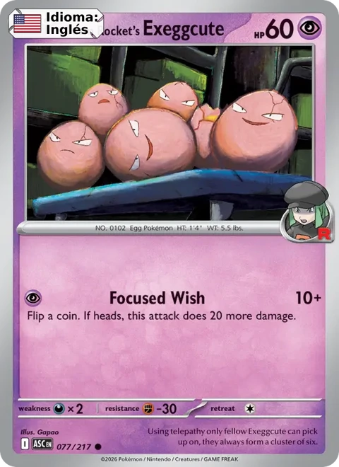 Team Rocket's Exeggcute (077) — Ascended Heroes