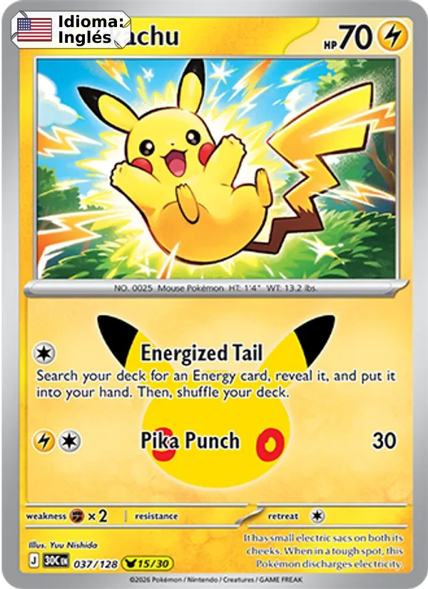 Pikachu (037) — 30th Celebration