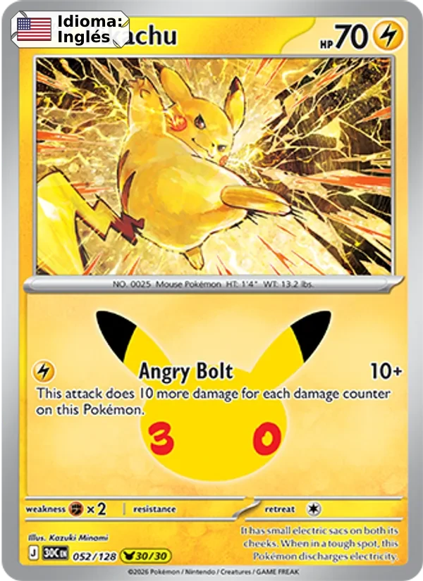 Pikachu (052) — 30th Celebration