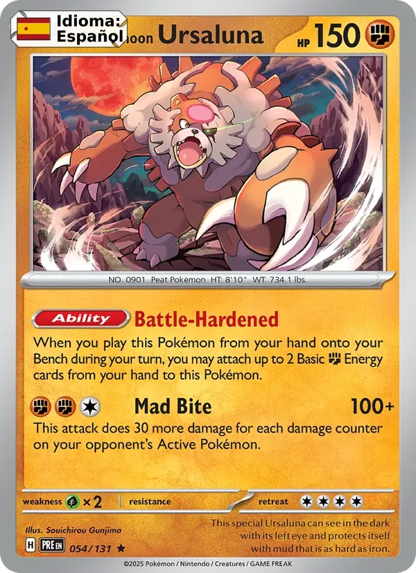 Bloodmoon Ursaluna (054) — Prismatic Evolutions