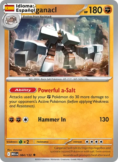 Garganacl (084) — Mega Evolution