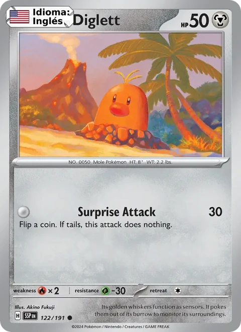 Alolan Diglett (122) — Surging Sparks