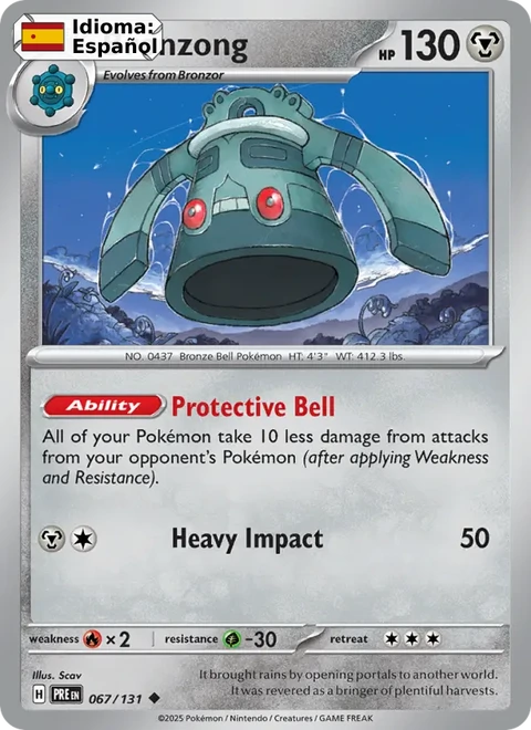 Bronzong (067) — Prismatic Evolutions