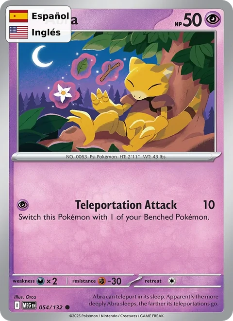 Abra (054) — Mega Evolution