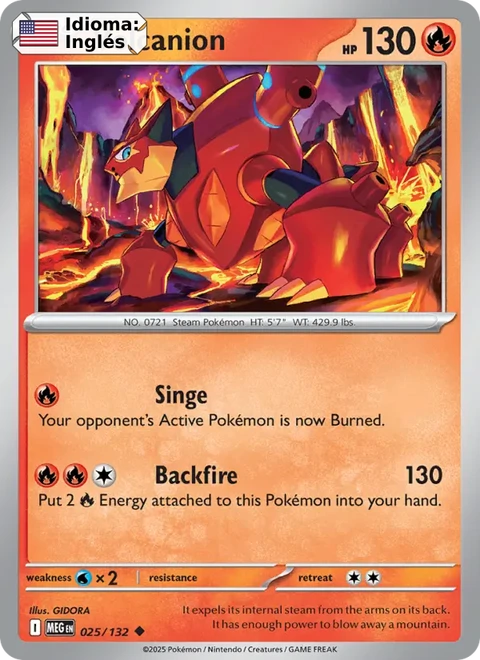 Volcanion (025) — Mega Evolution