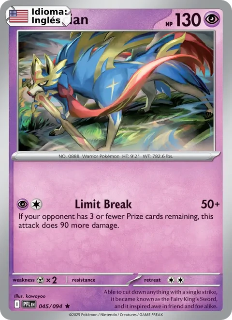 Zacian (045) — Phantasmal Flames