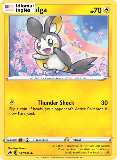 Emolga (047) — Crown Zenith