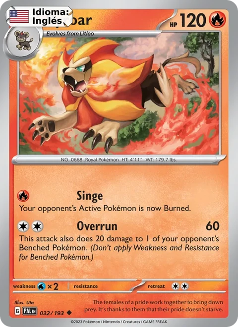 Pyroar (032) — Paldea Evolved