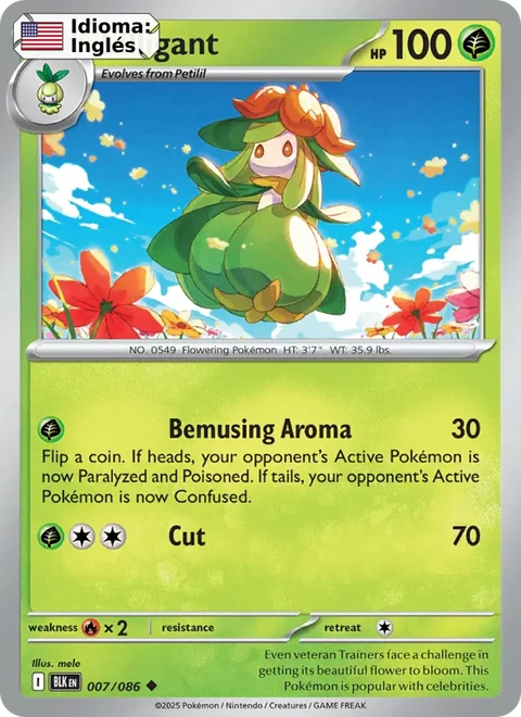Lilligant (007) — Black Bolt