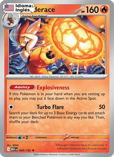 Cinderace (028) — Mega Evolution