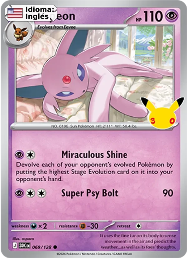 Espeon (069) — 30th Celebration