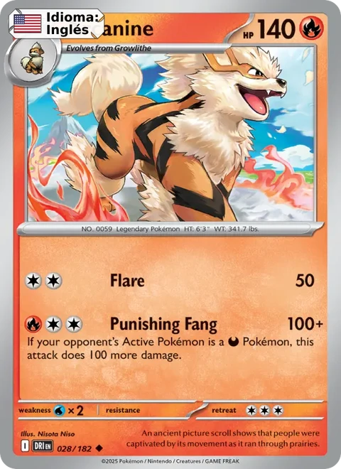Arcanine (028) — Destined Rivals