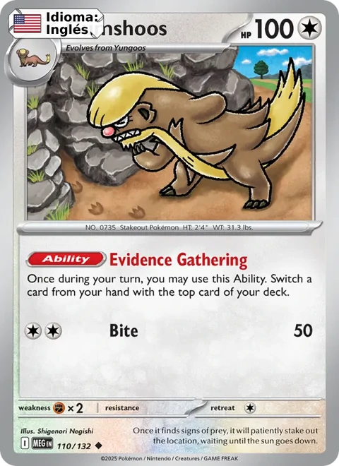 Gumshoos (110) — Mega Evolution