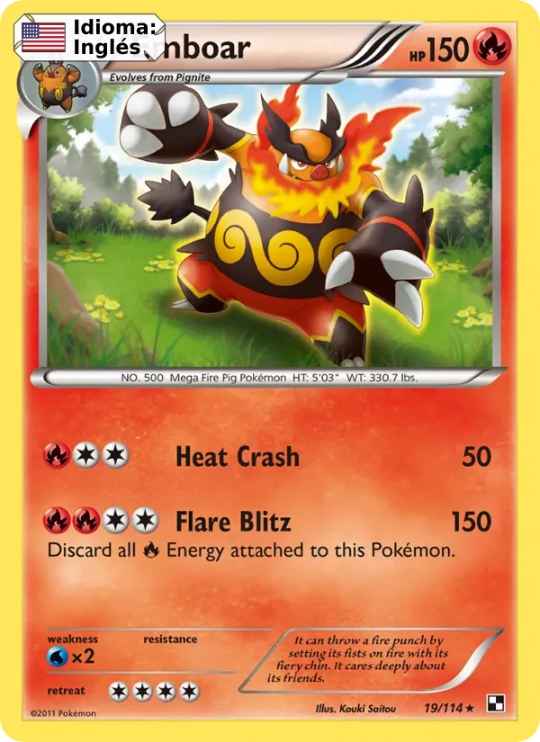 Emboar (19) — Black & White