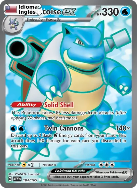 Blastoise ex (184) — 151