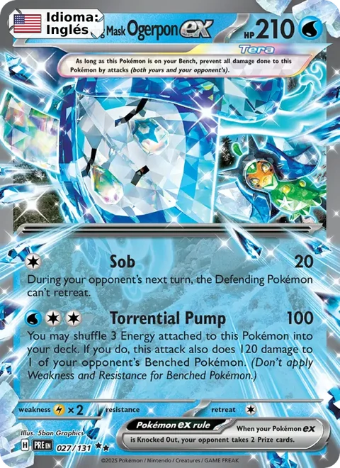 Wellspring Mask Ogerpon ex (027) — Prismatic Evolutions