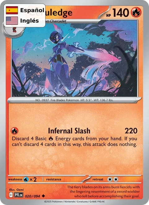 Ceruledge (020) — Phantasmal Flames