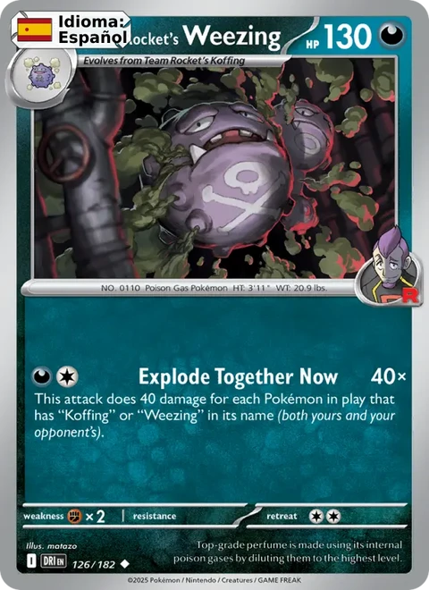 Team Rocket's Weezing (126) — Destined Rivals