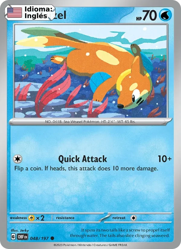 Buizel (048) — Obsidian Flames